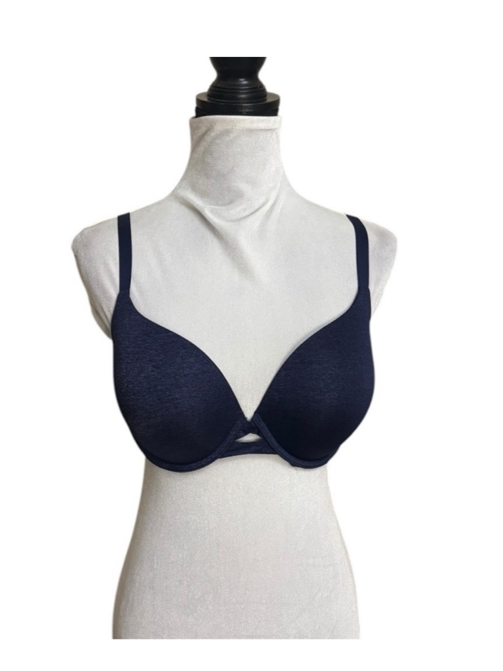 Victoria’s Secret navy blue Perfect Shape sexy lingerie undergarment bra 34DDD